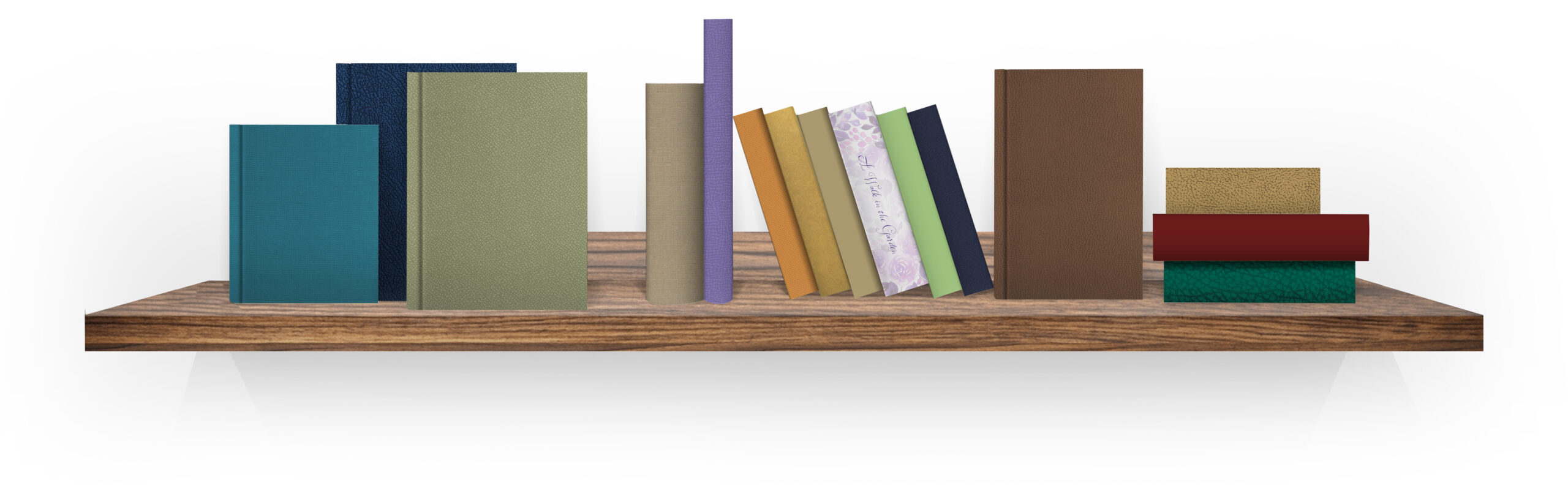 White 3d bookshelf